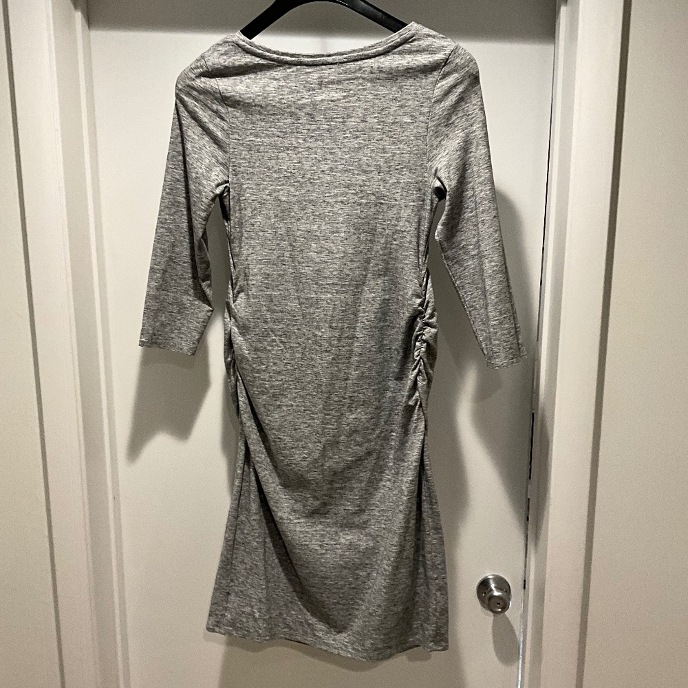 Liz Lange Long Sleeve Grey Maternity Dress